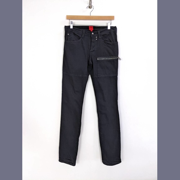 Saks Fifth Avenue Size 29 Mens Button Fly Black Jeans In Smoky black - Picture 1 of 12